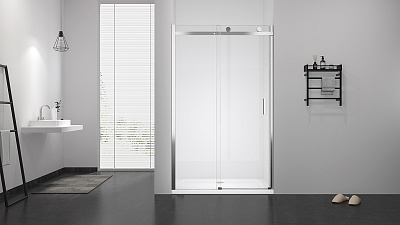 Душевое ограждение 120х195 MONTEREY WTW EX-806F хром прозрачное 8мм (двери в нишу)