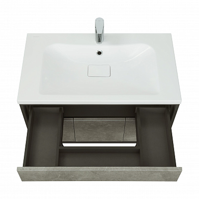 Тумба с раковиной Aquaton Уэльс 80 графит 1A267901WA6A0 new