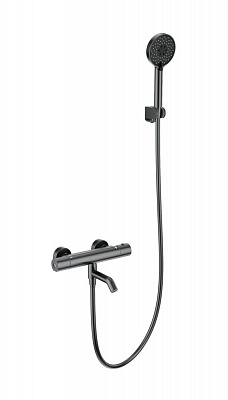 Смеситель для ванны с душем и термостатом Wonzon & Woghand, Темный графит WW-B3029-A1-BGG