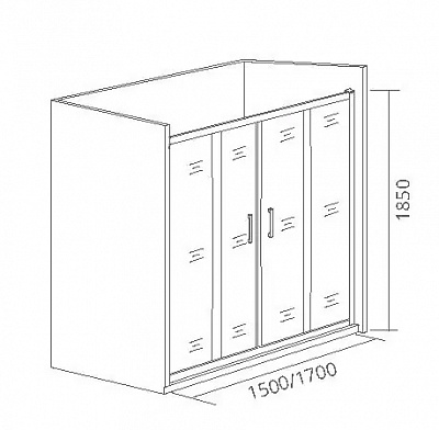 Душевое ограждение Good Door Latte WTW-TD-170-C-WE ЛА00032