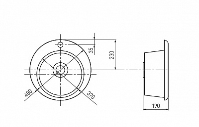 Мойка гранитная Акватон Иверия  графит 1A711032IV210