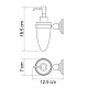 Дозатор для жидкого мыла, 160 ml WasserKRAFT Ammer K-7099