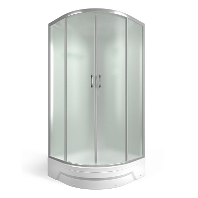 Душевая кабина 100х100 угловая средний поддон Erlit Comfort ER351026-C3-RUS четверть круга