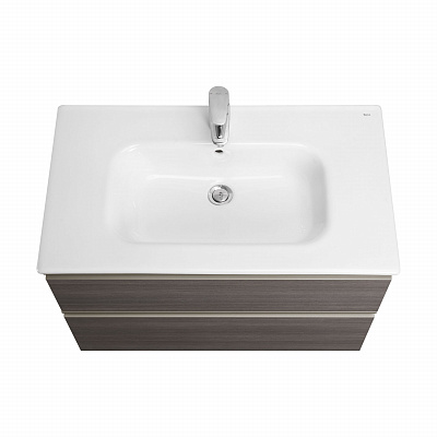 Тумба с раковиной Roca The Gap 80 2 ящика A857399402, городской дуб
