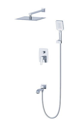 Душевая система встраиваемая Wonzon & Woghand FLEX, Хром WW-88939072-CR