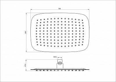 Верхний душ Wonzon & Woghand, брашированное золото ww-88dp03-bg