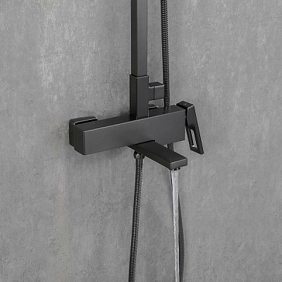 Душевая система с верхним душем Gappo G17-9 G2417-9 латунь,  оружейная сталь