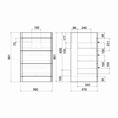 Тумба напольная под стиральную машину MIRSANT Fuji 60 УТ000070391 (раковина Fly-2 120)