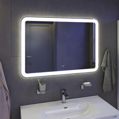 Тумба с умывальником, напольная, белая, 100 см, IDDIS Edifice EDI10WFi95K