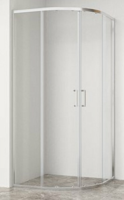 Душевой уголок 90х90 GoodDoor LITE R-90-C-CH четверть круга