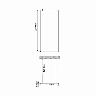 Душевая перегородка 120х200 WasserKRAFT Фехте (Vechte) 60W40
