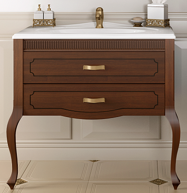 Тумба без раковины Opadiris Фреско 100, цвет свет.орех