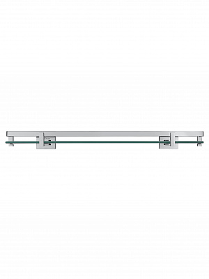Стеклянная полка для ванной Wonzon & Woghand flat, хром ww-9727