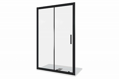 Душевая дверь 140 см, черная COFE WTW-140-C-B, GoodDoor КФ00013
