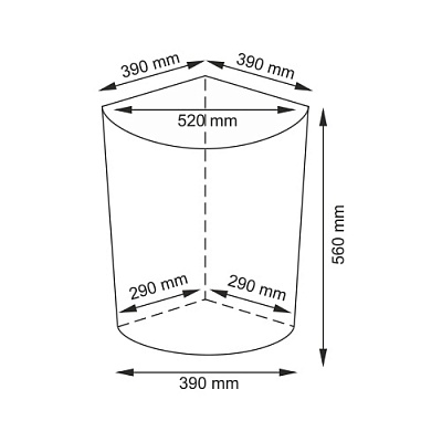 Плетеная корзина для белья с крышкой WasserKRAFT Vils WB-560-L