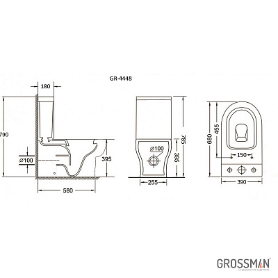Унитаз напольный Grossman GR-4448S