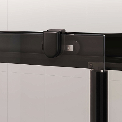 Душевая дверь 130*195 RGW PA-017-B Чёрный/Прозрачное/6 мм (Easy) 350801713-14