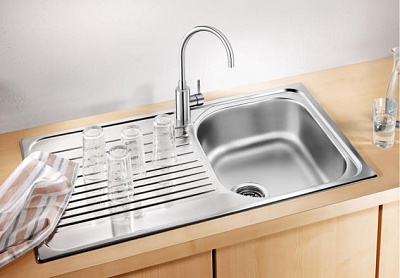 Мойка кухонная BLANCO TIPO 45 S Compakt, 78x50, полированная