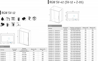 Душевая дверь в нишу RGW Stilvoll SV-12 140*195 32321214-11