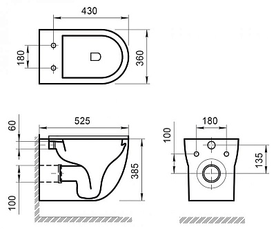 Сиденье быстросъемное дюропласт soft close металлическое крепление Belbagno ONDA BB2031SC