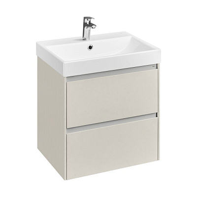 Тумба под раковину Roca Ona Ivory 600 слоновая кость, 2 ящика, ZRU9307861