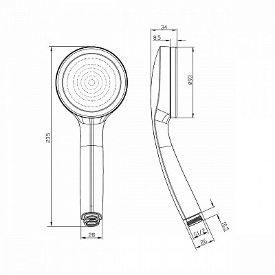 Лейка для душа Iddis SpaHome SPA1F00i18