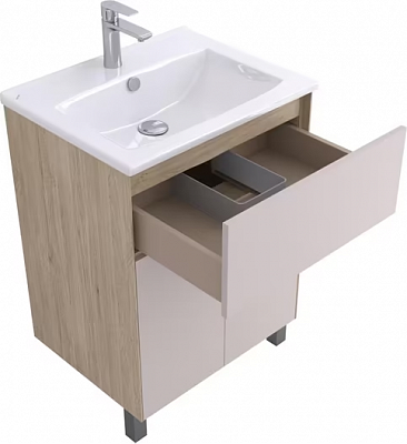Тумба ФОРЕСТ ПРО 60 Дуб Эврика/Кашемир (под раковину 161072) AQUATON 1A297001FREK0