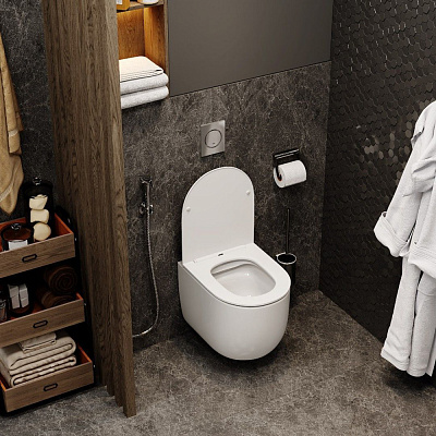 Унитаз подвесной безободковый Cerutti SPA OGLIO Aria CT8909