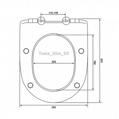 Сиденье Berges Toma slim SO 017603