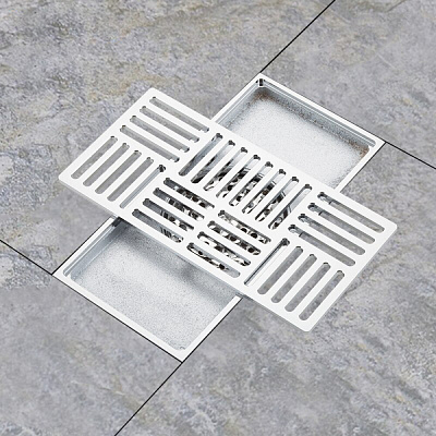 Душевой трап Gappo G82050 латунь 100*200мм