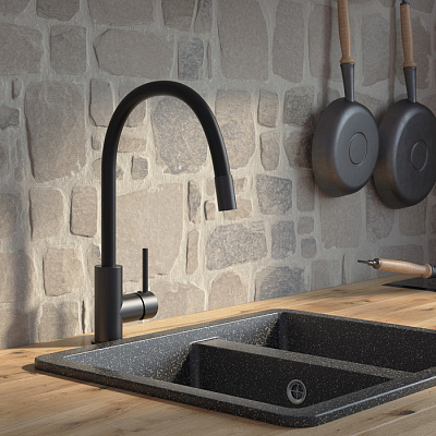 Смесители для кухни из нержавеющей стали Iddis Kitchen K36BLJ0i05