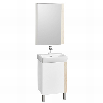 Тумба с раковиной Aquaton Кантри 50 белый, дуб верона 1A257801AHB20
