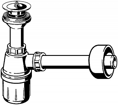 Сифон для раковины Viega и накладкой 5726 103927