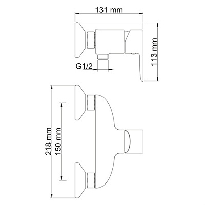 Смеситель для душа WasserKRAFT Leine 3502