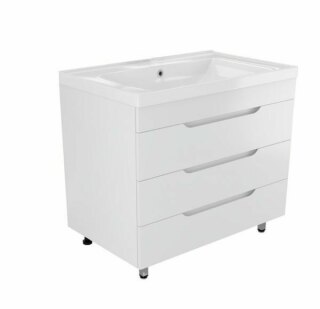 Тумба напольная MIRSANT Soho Quadro 100 (под раковину Deep-100 код 262517) УТ000043903