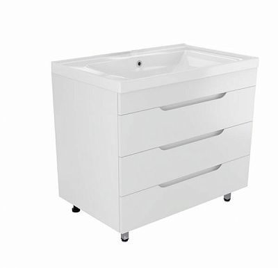 Тумба напольная MIRSANT Soho Quadro 100 (под раковину Deep-100 код 262517) УТ000043903