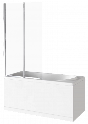Шторка на ванну 80см Good Door Screen FO-80-C-CH ПД00121