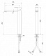 Смеситель для накладной раковины CEZARES PRIZMA-LSM1-A PRIZMA-LSM1-A-01-W0