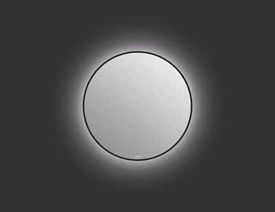 Зеркало круглое с подсветкой 60х60 Cersanit ECLIPSE smart 64146 в черной рамке