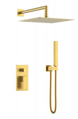 Смеситель встроенный для душа QUBIC Matt Gold Boheme 474-3-MG