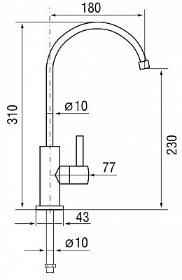 Смеситель для питьевой воды Longran Logic LC2102 SS