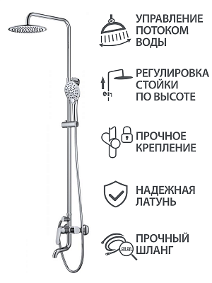 Душевая система VRI Rialto HG900637