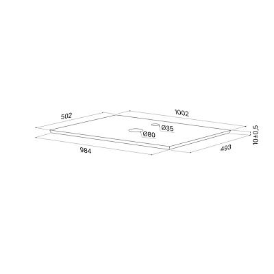 Столешница 100 Iddis Optima Home OPH10W0i89