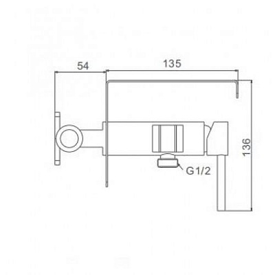 Смеситель с гигиеническим душем Frap F7516