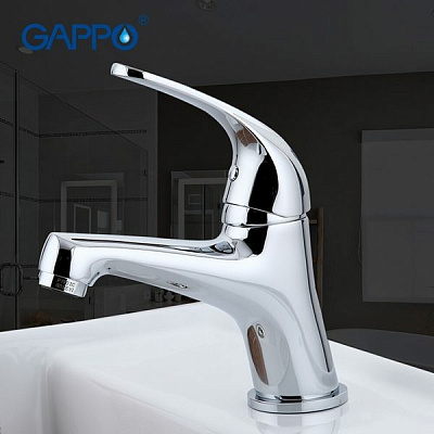 Смеситель для раковины хром Gappo G1035