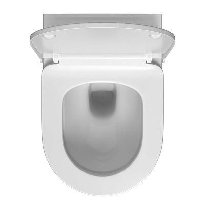 Инсталляция с унитазом VitrA Mia Round 9873B003-7205 комплект 3 в 1 с сиденьем микролифт безободковый