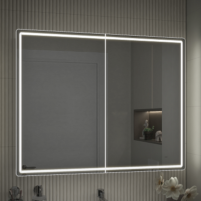 Зеркальный шкаф VIGO Geometry 1000 с LED подсветкой
