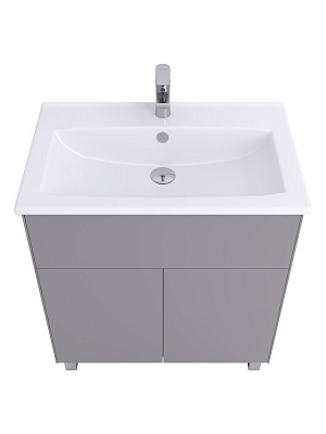 Тумба с раковиной AQUATON  ФОРЕСТ ПРО 75 1A297101FR4D0, туманный серый