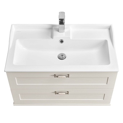 Тумба без раковины Акватон Леон 80 Дуб белый 1A186301LBPS0