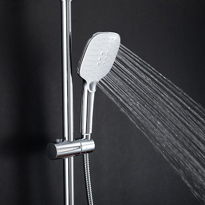 Смеситель для ванны белый длинный излив Gappo G2248